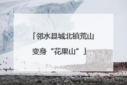 邻水县城北镇荒山变身“花果山”