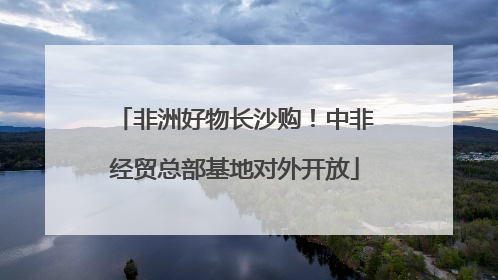 非洲好物长沙购！中非经贸总部基地对外开放