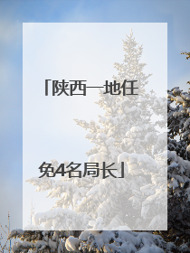 陕西一地任免4名局长