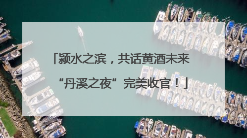 颍水之滨，共话黄酒未来 “丹溪之夜”完美收官！