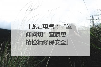 龙岩电气：“望闻问切”查隐患 精检精修保安全