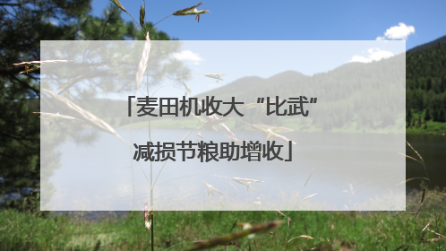 麦田机收大“比武” 减损节粮助增收