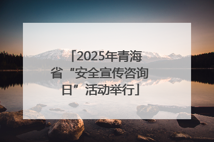 2025年青海省“安全宣传咨询日”活动举行