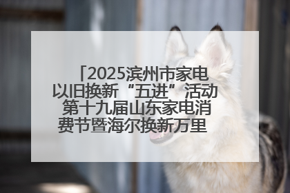 2025滨州市家电以旧换新“五进”活动 第十九届山东家电消费节暨海尔换新万里 行山东站全面启动