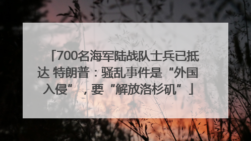 700名海军陆战队士兵已抵达 特朗普：骚乱事件是“外国入侵”，要“解放洛杉矶”