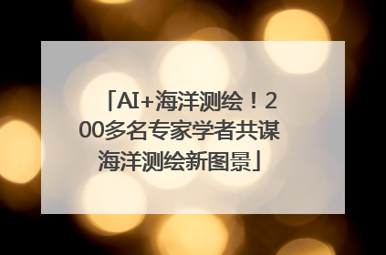 AI+海洋测绘！200多名专家学者共谋海洋测绘新图景
