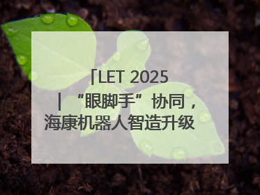 LET 2025｜“眼脚手”协同，海康机器人智造升级的秘密就在这里